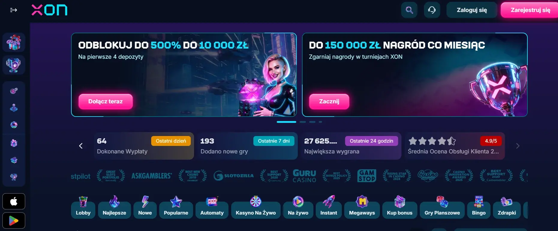 Xon.bet strona główna